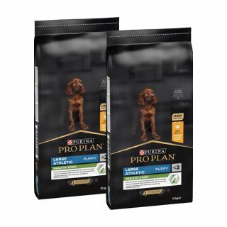 Pachet Economic PRO PLAN Puppy Large Athletic Pui si Orez 2x12kg