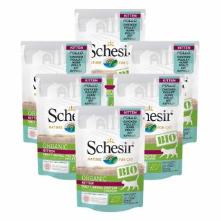 Pachet Schesir Cat Kitten Bio Plic Pui 6x85g