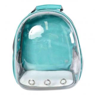 Rucsac transport 4DOG DELUXE Transparent Verde 31x42x28cm