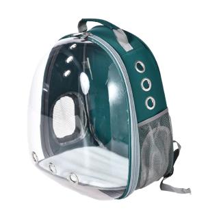 Rucsac Transport 4DOG DELUXE Verde Transparent 31x42x28cm