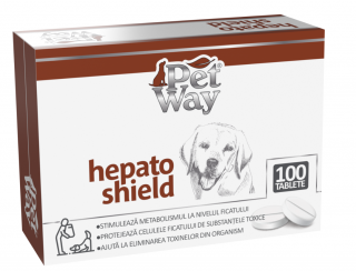 Supliment nutritiv Caini PETWAY Hepato Shield, 100 Tablete