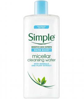 Apa Micelara pentru Ten deshidratat si Sensibil, cu Minerale si Extract de plante, Simple Water Boost, 200 ml