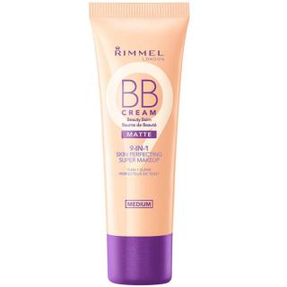 BB Cream cu textura mata, Rimmel London 9 in 1 Matte, Medium, 30 ml