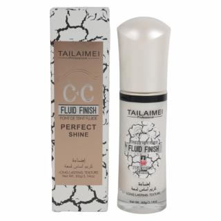 Fond de ten CC iluminator cu sclipici argintiu, rezistent la apa si transfer, TLM Perfect Shine, 60 g