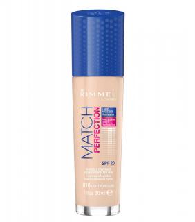 Fond de Ten Rimmel London Match Perfection 010 Light Porcelain, 30 ml