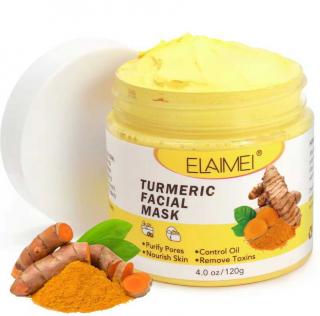 Masca Faciala cu Turmeric contra Petelor Pigmentare si Excesului de Sebum, Elaimei 120 g