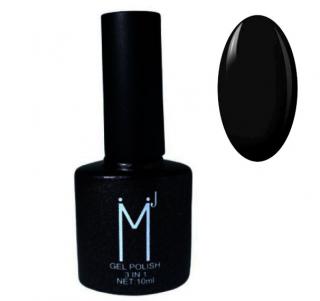 Oja semipermanenta 3 in 1, MJ Gel Polish, Nuanta 001, Negru, 10 ml