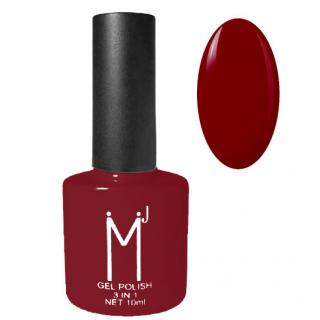 Oja semipermanenta 3 in 1, MJ Gel Polish, Nuanta 027 Dark Red, 10 ml