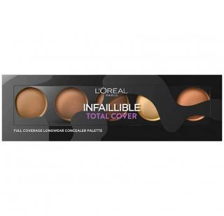 Paleta Corectoare L Oreal Paris Total Cover Concealer Palette 02 Tan To Deep, 10 g