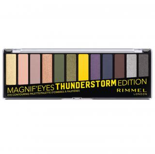 Paleta de farduri Rimmel London Magnif Eyes Eye Contouring Palette 010 Thunderstorm Edition, 14.2 g