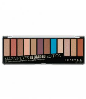 Paleta de farduri Rimmel London Magnif Eyes Eye Contouring Palette 012 Reloaded Edition, 14.2 g