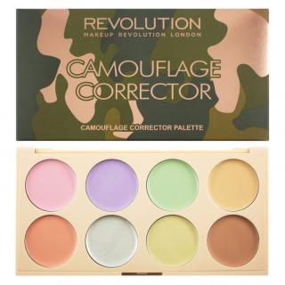 Paleta profesionala 8 Corectoare Makeup Revolution London Camouflage