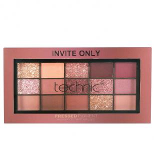 Paleta Profesionala de Farduri Technic 15 Pressed Pigment Palette, Invite Only, 15 Culori, 21.9 g