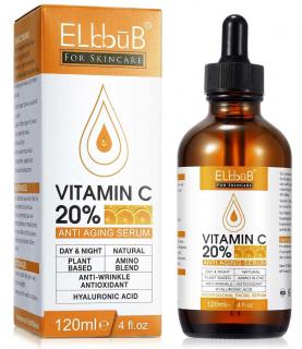 Ser Facial Premium Anti-Rid cu 20% Vitamina C, Efect Antioxidant, Elbbub, 120 ml