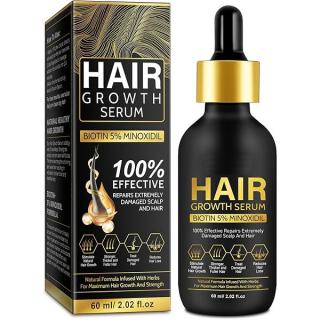 Ser Premium cu Minoxidil si Biotina pentru Repararea Scalpului si Regenerarea Parului Extrem de Deteriorat, NOVA KISS  , 60 ml
