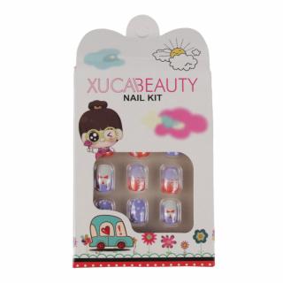 Set 12 Unghii False Pentru Copii, Xuca Beauty, 22 Motive de Iarna