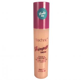 Spray Stralucitor Pentru Fata Si Corp Technic Shimmer Skin Face  Body Mist, Sunrise, 80 ml