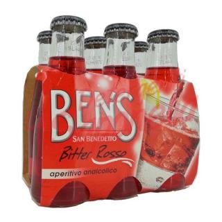Aperitiv Ben's nealcoolic gazat  Bitter Rosu  6x100 ml