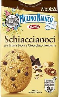 Biscuiti Mulino Bianco  Schiaccianoci  cu fructe uscate si ciocolata 300gr