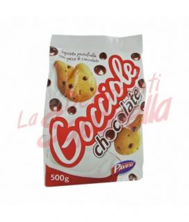 Biscuiti Pavesi cu bucati de ciocolata 500 gr