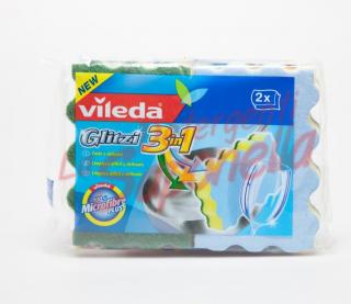 Bureti Vileda 3 in 1 100% microfibre -2 bucati