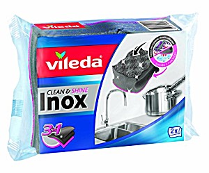 Bureti Vileda pentru inox 3in1-2 bucati