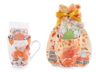 Cana portelan cu infuzie de ceai(40gr) in cutie cadou 350ml