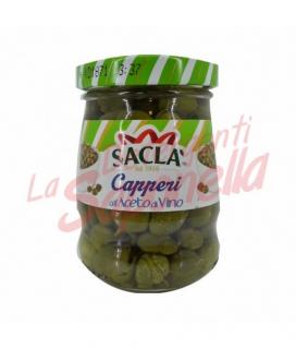 Capere Sacla in otet de vin 90 gr