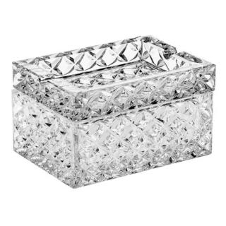 Caseta cu capac scrumiera din cristal de Bohemia