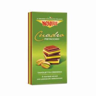 Ciocolata Novi Cuadro  cu fistic fara gluten 110gr