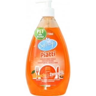 Detergent de vase Soft Soft cu portocala si ghimbir 750 ml