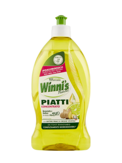 Detergent de vase Winni's Naturel concentrat cu  bergamotto si ghimbir 480 ml