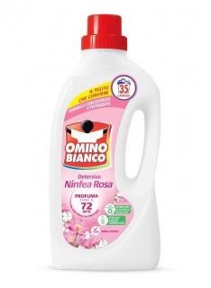 Detergent lichid Omino Bianco cu nufar roz 1400 ml - 35 spalari