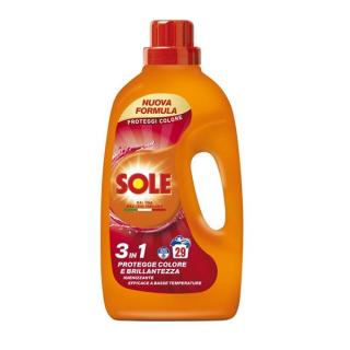 Detergent lichid Sole 3in1 protectie culori si stralucire 29 spalari 1305ml