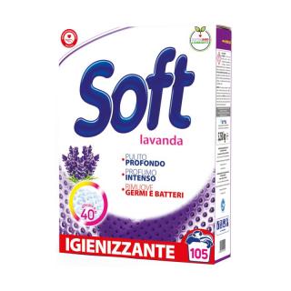 Detergent pulbere rufe Soft cu lavanda 5.250kg –105 spalari