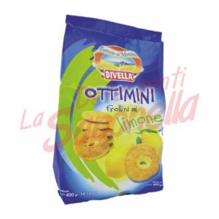 Fursecuri Divella cu lamaie cu oua proaspete  Ottimini  400 g