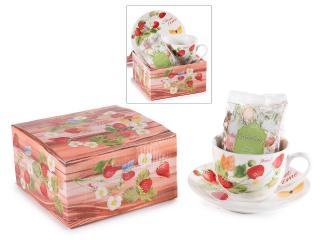 Infuzie/ceai de plante 40g in cana de portelan de 200ml cu farfurie