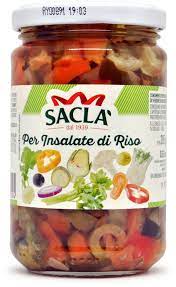 Legume pentru salata de orez Sacla in ulei de floarea soarelui fara gluten 285gr