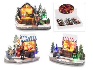 Magazin de Craciun cu lumina Led multicolora diverse modele