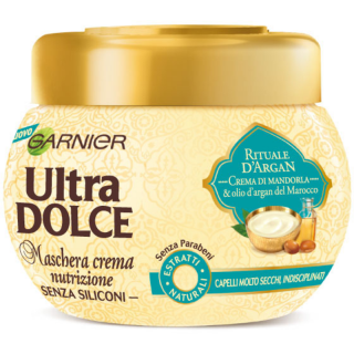 Masca de par Garnier Ultra Dolce hidratanta cu ulei de argan si migdale 300 ml