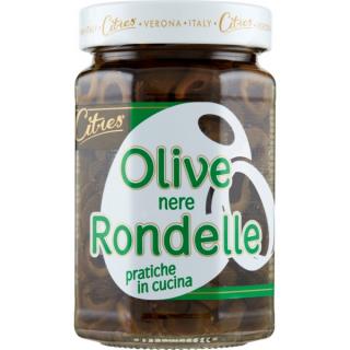 Masline Citres negre rondele 200 gr