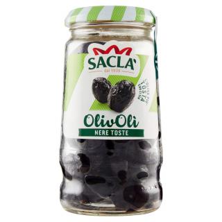 Masline negre Sacla  fara ulei 200 g