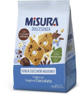 misura, biscuiti, biscuiti cu ciocolata, fara zahar,  produs italian, import italia