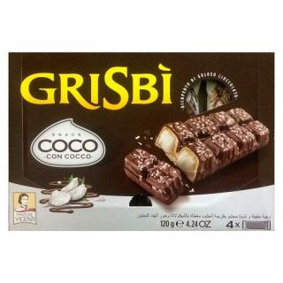 Napolitane Grisbi cu cocos 4*30gr
