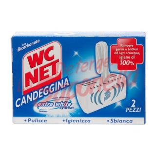 Odorizant wc Wc Net cu clor si bicarbonat extra albire 80g- 2 bucati