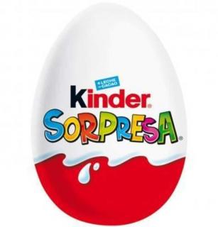 Ou de ciocolata Kinder Sorpresa lapte&amp;cacao fara gluten 20 gr