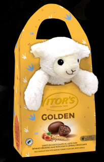 Oua Witor's Golden cu ciocolata, lapte,alune si cereale 120gr