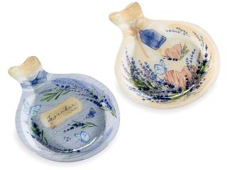 Platou in forma de sticla cu decoratiuni lavanda 1buc