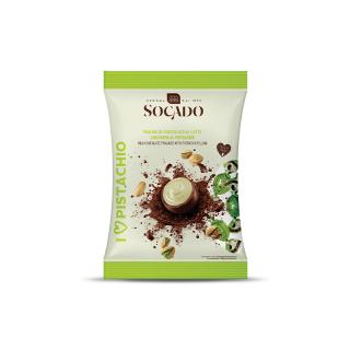 Praline de ciocolata Socado cu lapte si fistic 105gr