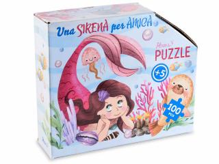 Puzzle 100 de piese din carton cu cutie formata